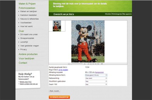 Review; fotomozaiek van Moz-art.nl