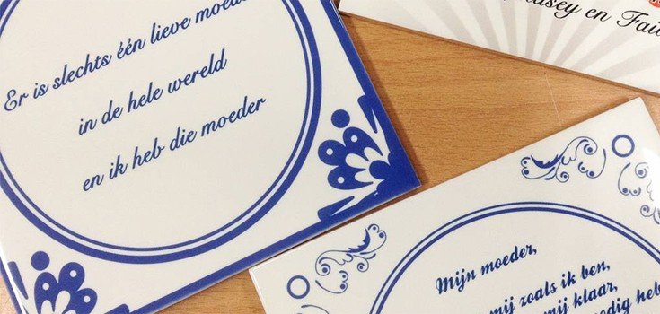 Feestje? Daar hoort een tegeltje bij!